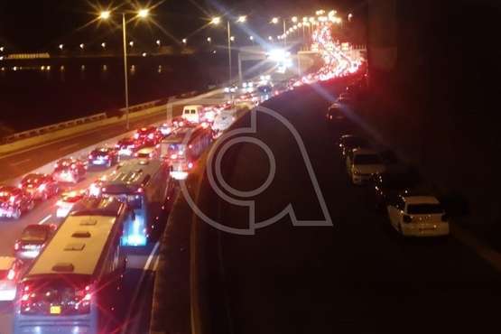 Un accidente en el túnel de La Laja provoca grandes retenciones en la salida de la capital/TA.